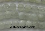 CMS1055 15.5 inches 6mm faceted round grey moonstone beads wholesale