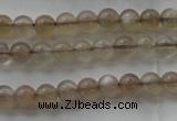 CMS1063 15.5 inches 4mm round grey moonstone beads wholesale