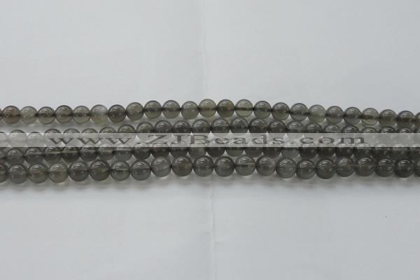 CMS1071 15.5 inches 6mm round grey moonstone beads wholesale