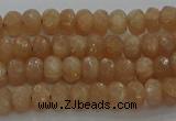 CMS1090 15.5 inches 4*6mm faceted rondelle moonstone beads