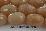 CMS1101 15.5 inches 13*18mm faceted rice moonstone gemstone beads