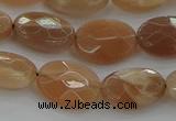 CMS1105 15.5 inches 10*14mm faceted oval moonstone gemstone beads