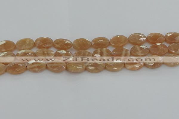 CMS1106 15.5 inches 12*16mm faceted oval moonstone gemstone beads