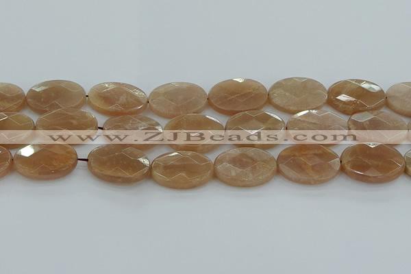 CMS1109 15.5 inches 18*25mm faceted oval moonstone gemstone beads