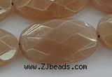 CMS1110 15.5 inches 20*30mm faceted oval moonstone gemstone beads