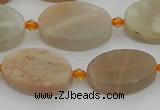 CMS1145 15.5 inches 15*20mm oval moonstone gemstone beads