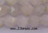 CMS1156 15.5 inches 12mm faceted nuggets white moonstone beads