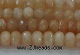 CMS1170 15.5 inches 4*6mm faceted rondelle moonstone beads