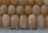 CMS1172 15.5 inches 6*10mm faceted rondelle moonstone beads