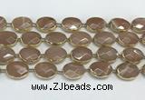 CMS1346 7.5 inches 15*20mm faceted oval moonstone beads