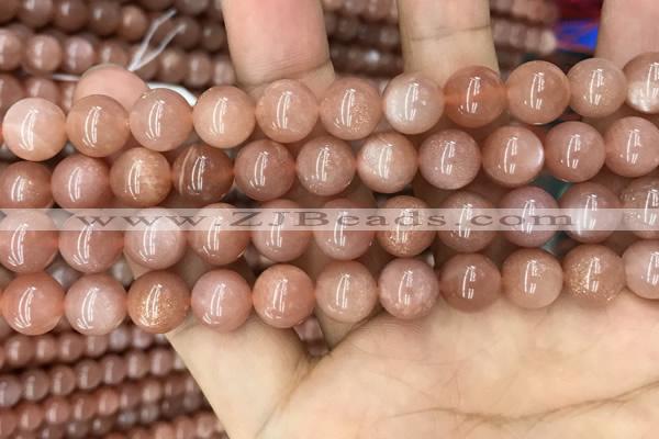 CMS1477 15.5 inches 10mm round moonstone beads wholesale