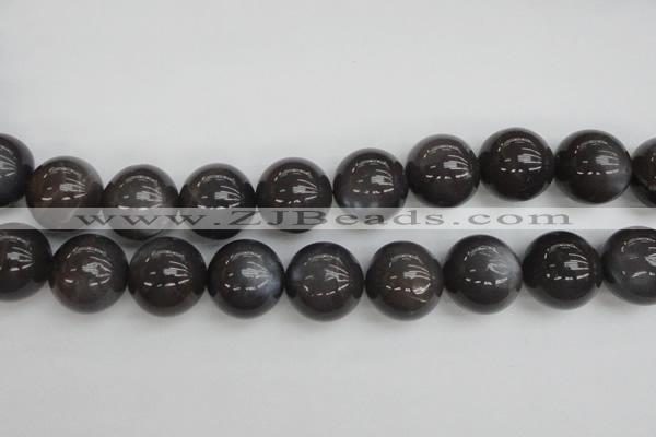 CMS150 15.5 inches 16mm round natural grey moonstone beads
