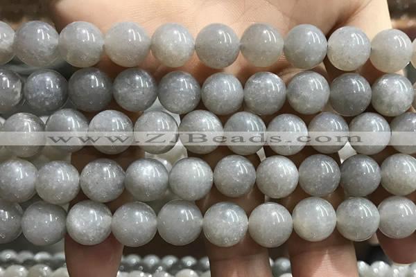 CMS1654 15.5 inches 12mm round grey moonstone beads wholesale