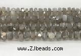 CMS1660 15.5 inches 6*10mm - 8*11mm faceted tyre moonstone beads