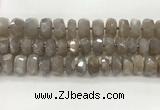 CMS1661 15.5 inches 6*12mm - 8*13mm faceted tyre moonstone beads