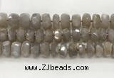 CMS1662 15.5 inches 6*13mm - 8*14mm faceted tyre moonstone beads