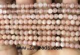 CMS1670 15.5 inches 4mm round moonstone beads wholesale