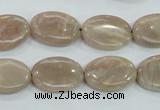 CMS17 15.5 inches 13*18mm oval moonstone gemstone beads wholesale