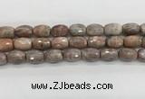 CMS1776 15.5 inches 12*16mm faceted rice AB-color moonstone beads