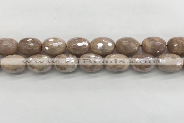 CMS1779 15.5 inches 15*20mm faceted drum AB-color moonstone beads