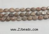 CMS1800 15.5 inches 12*16mm faceted oval AB-color moonstone beads