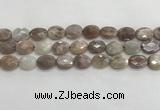 CMS1801 15.5 inches 13*18mm faceted oval AB-color moonstone beads