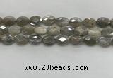 CMS1812 15.5 inches 10*14mm faceted oval AB-color moonstone beads