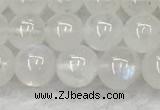 CMS1906 15.5 inches 6mm round white moonstone gemstone beads