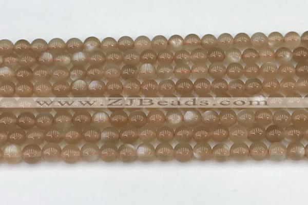 CMS1956 15.5 inches 5mm round natural moonstone gemstone beads