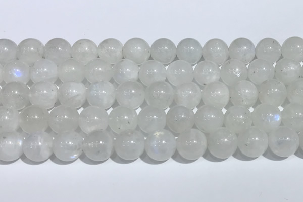 CMS2007 15.5 inches 10mm round white moonstone gemstone beads