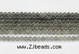 CMS2020 15.5 inches 6mm round black moonstone beads wholesale