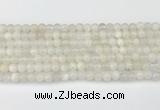 CMS2025 15.5 inches 5mm round white moonstone beads wholesale