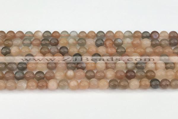 CMS2070 15 inches 6mm round moonstone gemstone beads