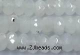 CMS2121 15 inches 4*6mm faceted rondelle white moonstone beads