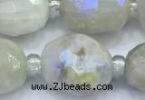 CMS2131 15 inches 10*14mm - 12*16mm faceted nuggets AB-color moonstone beads