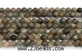 CMS2287 15 inches 6mm round grey moonstone beads wholesale