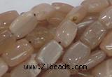 CMS26 15.5 inches 8*12mm rectangle moonstone gemstone beads wholesale