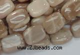 CMS28 15.5 inches 13*18mm rectangle moonstone gemstone beads wholesale