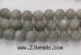 CMS303 15.5 inches 8mm round natural grey moonstone beads wholesale