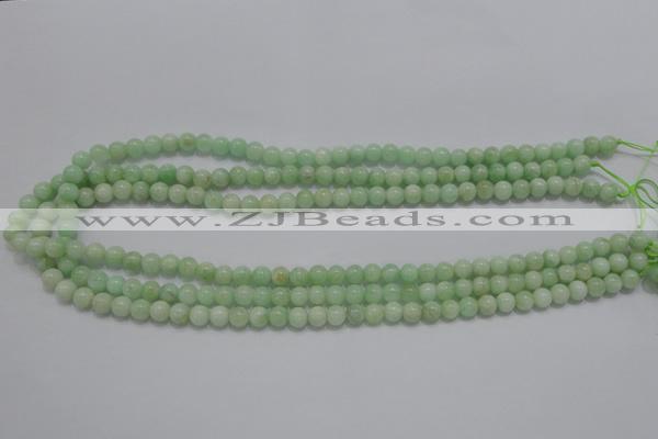 CMS402 15.5 inches 6mm round green moonstone beads wholesale