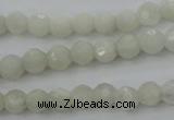 CMS451 15.5 inches 4mm faceted round white moonstone gemstone beads