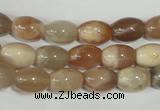 CMS511 15.5 inches 8*12mm rice moonstone beads wholesale