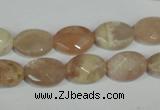 CMS545 15.5 inches 10*14mm faceted oval moonstone beads wholesale