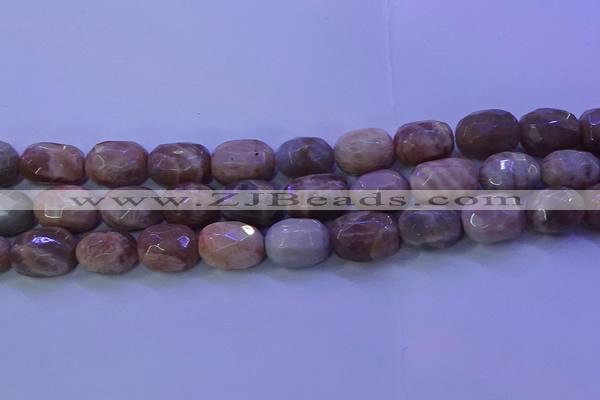 CMS583 15.5 inches 12*18mm faceted drum moonstone gemstone beads