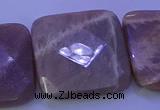 CMS596 15.5 inches 30*30mm faceted square moonstone gemstone beads