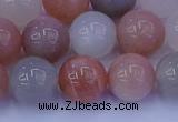 CMS624 15.5 inches 12mm round rainbow moonstone beads wholesale