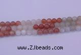 CMS633 15.5 inches 10mm round rainbow moonstone gemstone beads