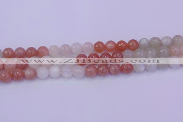 CMS633 15.5 inches 10mm round rainbow moonstone gemstone beads