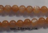 CMS732 15.5 inches 8mm round A grade natural peach moonstone beads