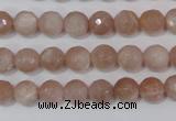 CMS764 15.5 inches 8mm faceted round natural moonstone beads